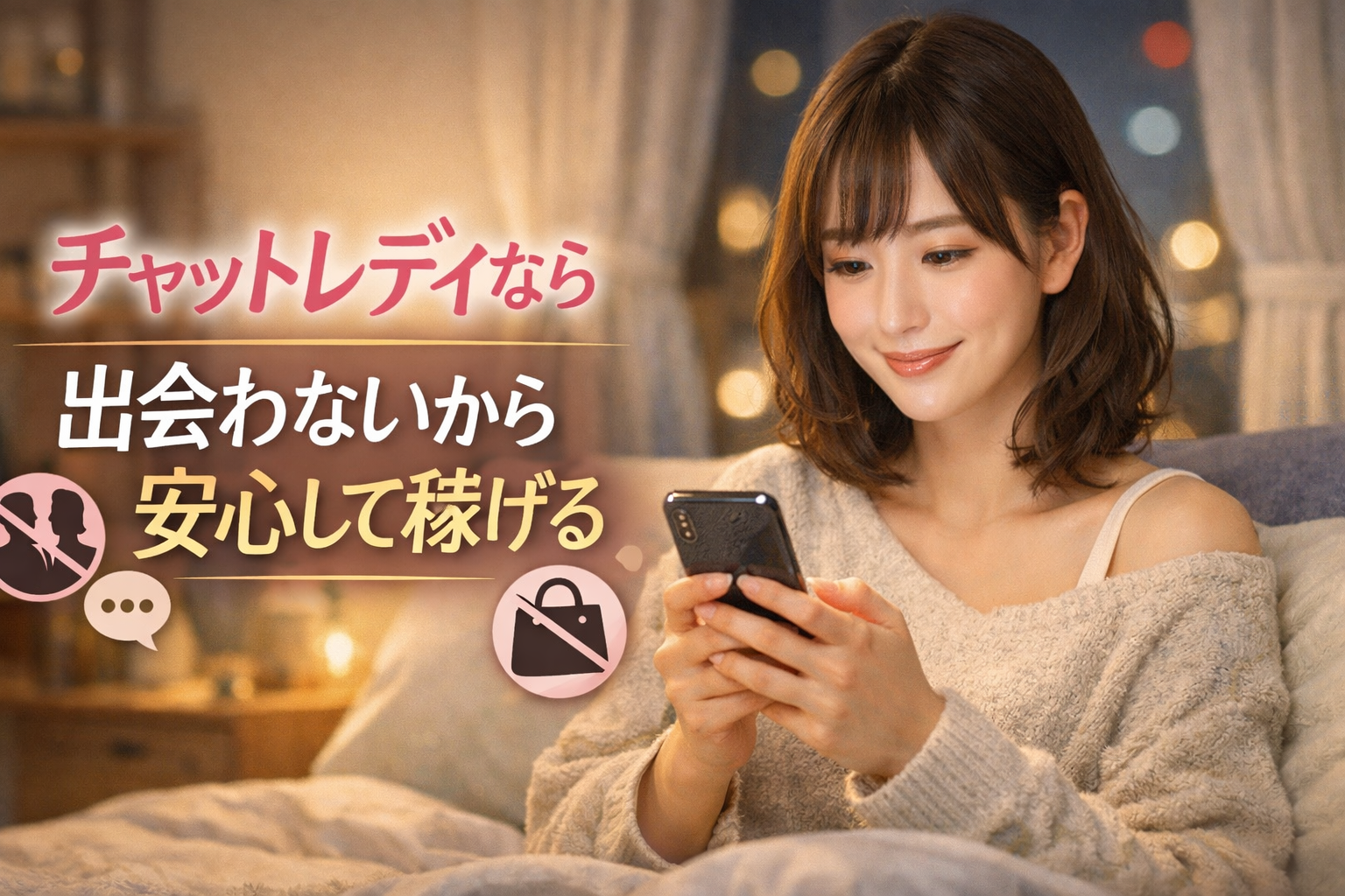 24時間即日チャトレで月5～15万円ほど稼げるならやってみる？